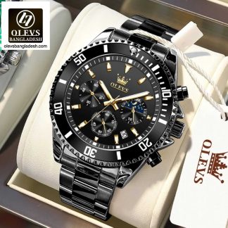 Original Olevs Luxury 2870 Model Chronograph Active Watch