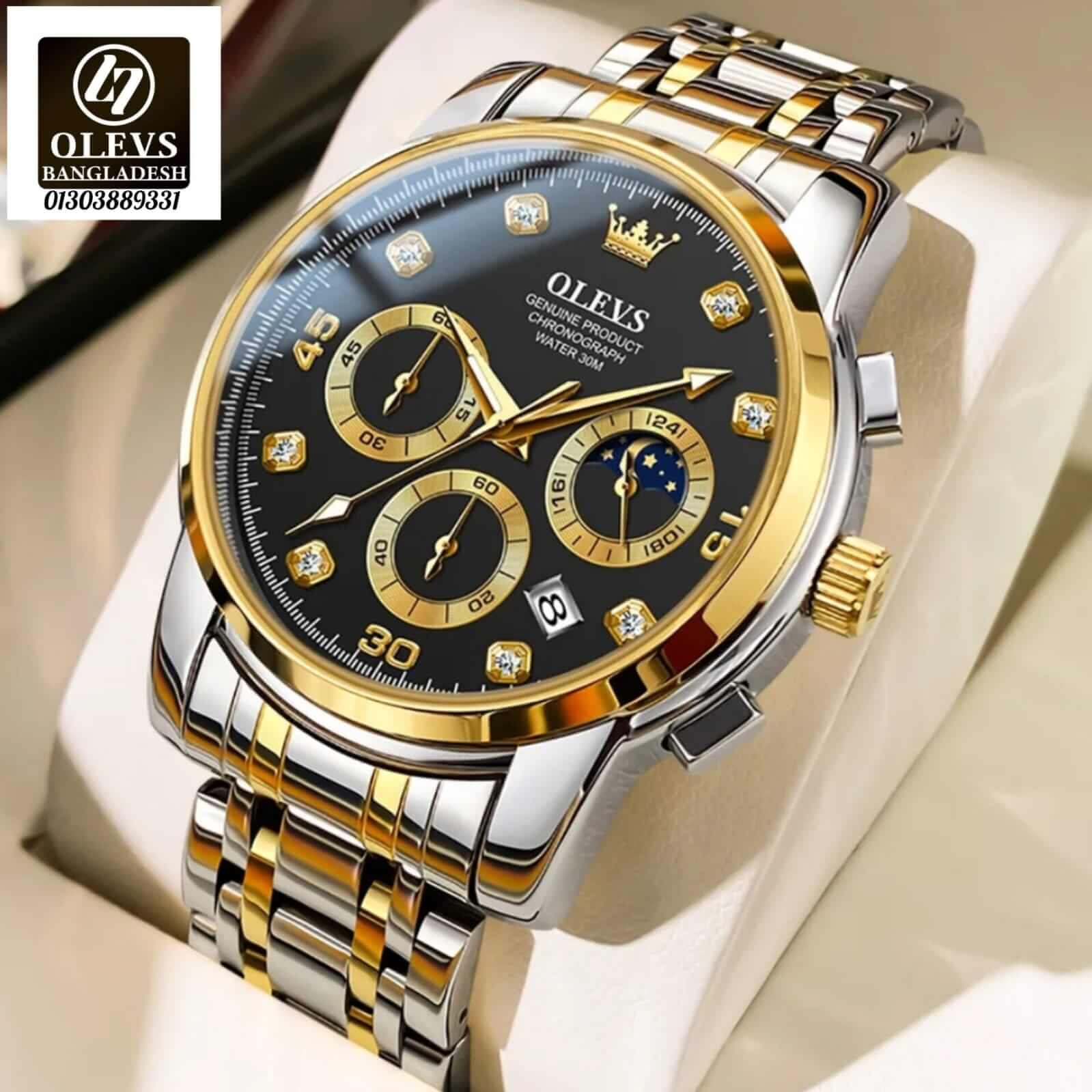 Original Olevs Luxury 2889 Model Chronograph Active Watch – Official ...
