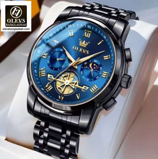 Original Olevs Luxury 2859 Model Chronograph Active Watch