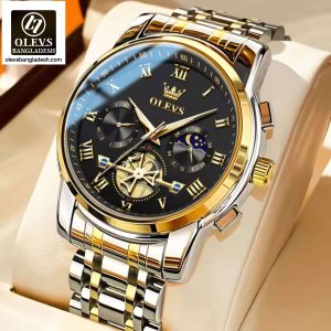 Original Olevs Luxury 2859 Model Chronograph Active Watch
