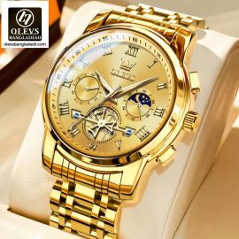 Original Olevs Luxury 2859 Model Chronograph Active Watch