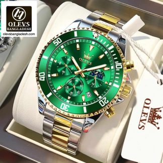 Original Olevs Luxury 2870 Model Chronograph Active Watch