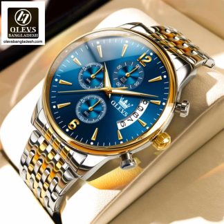 Original Olevs Luxury 2867 Model Chronograph Active Watch