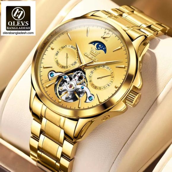Original Olevs Luxury 6663 Model Automatic Mechanical Watch