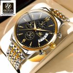 Original Olevs Luxury 2867 Model Chronograph Active Watch