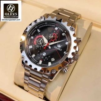 Original Olevs Luxury 2873 Model Chronograph Active Watch