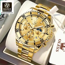 Original Olevs Luxury 2870 Model Chronograph Active Watch