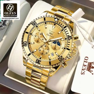 Original Olevs Luxury 2870 Model Chronograph Active Watch