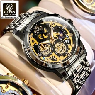Original Olevs Luxury 9947 Model Chronograph Active Watch