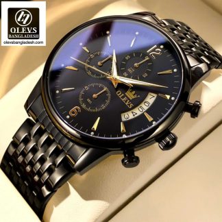Original Olevs Luxury 2867 Model Chronograph Active Watch