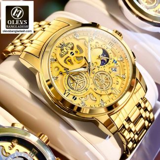 Original Olevs Luxury 9947 Model Chronograph Active Watch