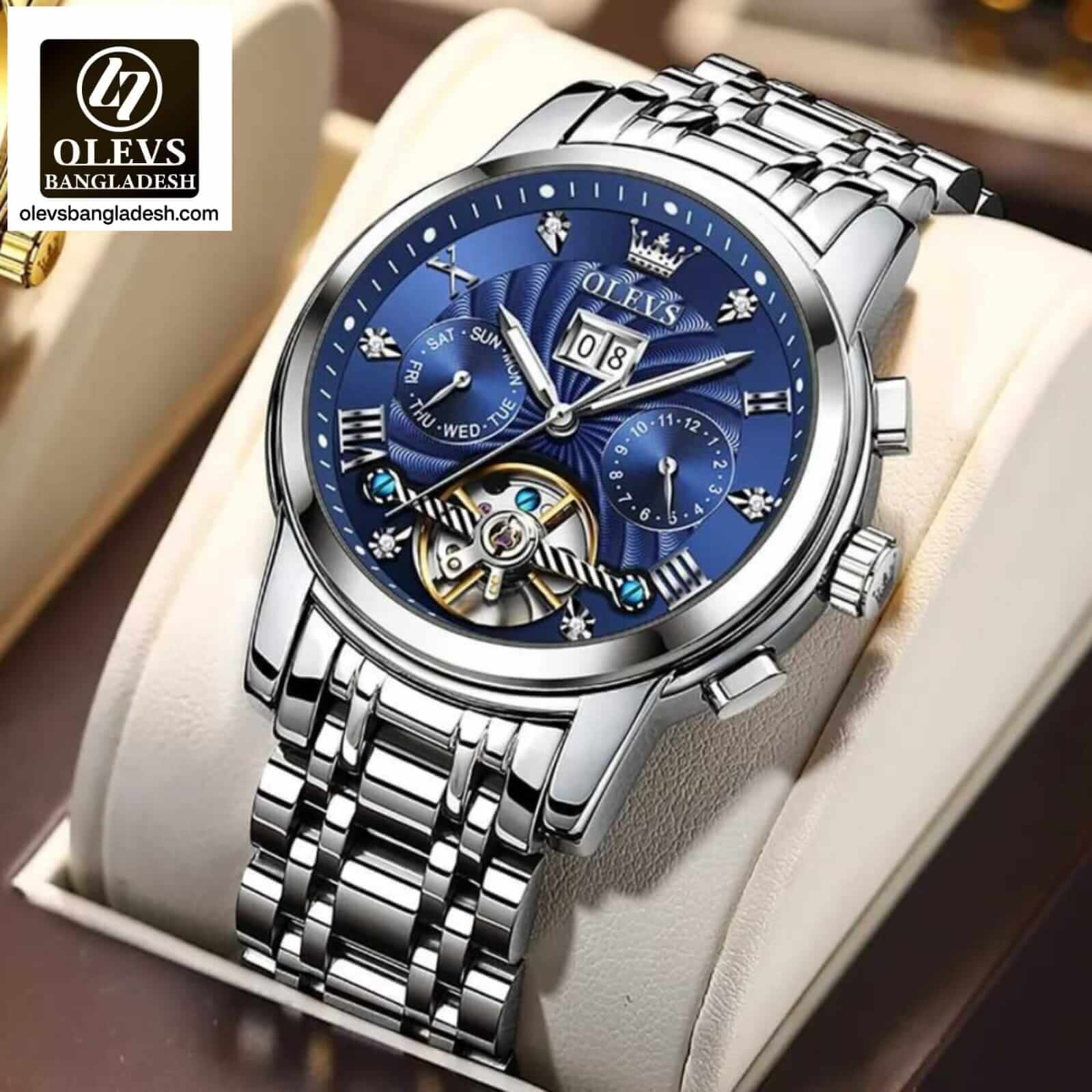 Original Olevs Luxury 9910 Model Automatic Mechanical Watch – Official ...
