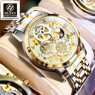 Original Olevs Luxury 9947 Model Chronograph Active Watch