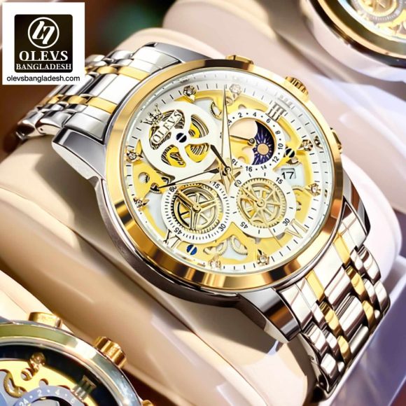Original Olevs Luxury 9947 Model Chronograph Active Watch