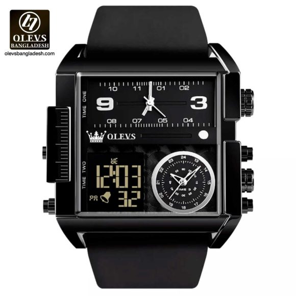 Original Olevs 1101 Model Big Dial Sports Watch for Men - Image 2