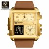 Original Olevs 1101 Model Big Dial Sports Watch for Men - Image 2