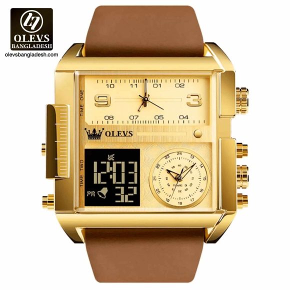Original Olevs 1101 Model Big Dial Sports Watch for Men - Image 2