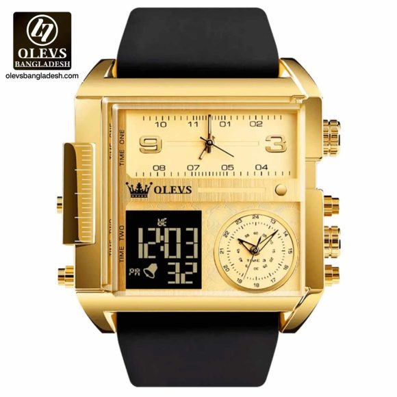 Original Olevs 1101 Model Big Dial Sports Watch for Men - Image 2