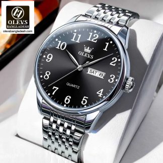 Original Olevs 5535 Model Luxury Steel Chain Watch