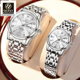 Original Olevs 5513 Model Luxury Couple Watch