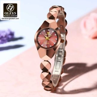 Original Olevs 7007 Model Tungsten Steel Luxury Ladies Watch