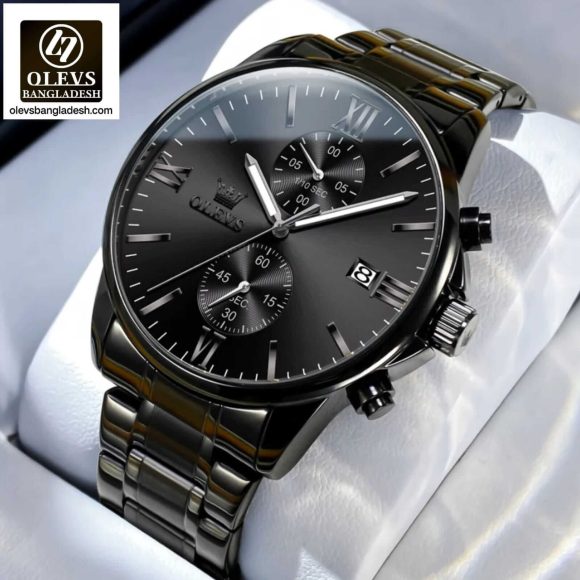 Original Olevs Luxury 2886 Model Chronograph Active Watch