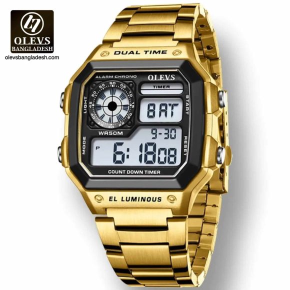 Original Olevs 1108 Model Digital Sports Watch for Men - Image 2