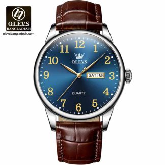 Original Olevs 5535 Model Luxury Leather Belt Watch