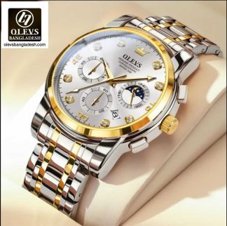 Original Olevs Luxury 2889 Model Chronograph Active Watch