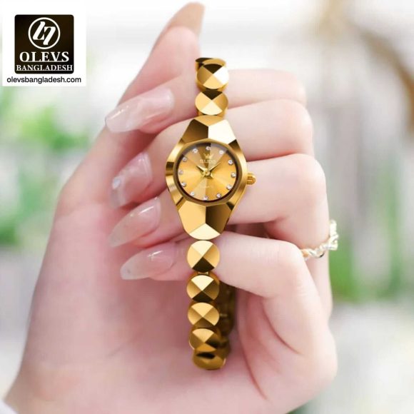 Original Olevs 7007 Model Tungsten Steel Luxury Ladies Watch - Image 2