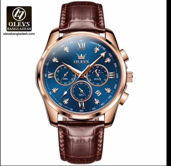Original Olevs Luxury 2888 Model Chronograph Active Watch