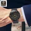 Original Olevs Luxury 6860 Model Ultra Thin Watch for Men