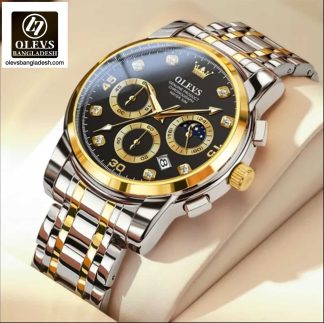 Original Olevs Luxury 2889 Model Chronograph Active Watch