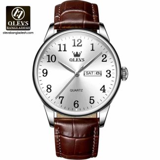 Original Olevs 5535 Model Luxury Leather Belt Watch