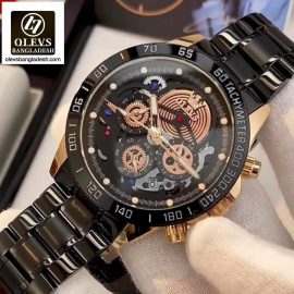 Original Olevs Luxury 9921 Model Chronograph Active Watch