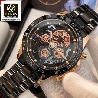 Original Olevs Luxury 9921 Model Chronograph Active Watch