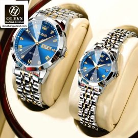 Original Olevs 9931 Model Luxury Couple Watch