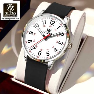 Original Olevs Luxury 9953 Model Silicone Straps Ladies Watch