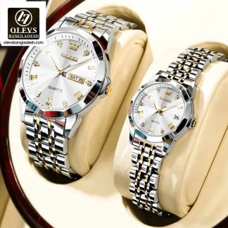 Original Olevs 9931 Model Luxury Couple Watch