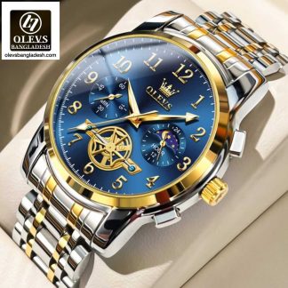 Original Olevs Luxury 2903 Model Chronograph Active Watch