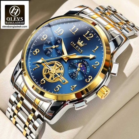 Original Olevs Luxury 2903 Model Chronograph Active Watch