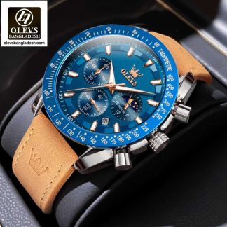 Original Olevs Luxury 9957 Model Chronograph Active Watch