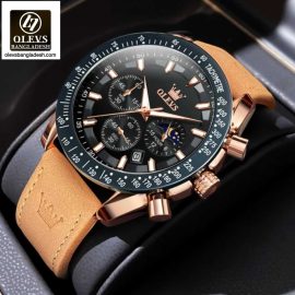 Original Olevs Luxury 9957 Model Chronograph Active Watch