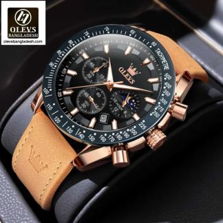 Original Olevs Luxury 9957 Model Chronograph Active Watch