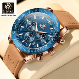 Original Olevs Luxury 9957 Model Chronograph Active Watch