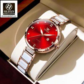 Original Olevs Luxury 5589 Model Ceramics Ladies Watch