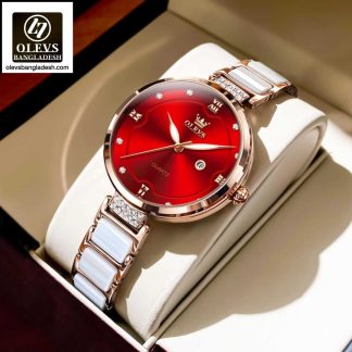 Original Olevs Luxury 5589 Model Ceramics Ladies Watch