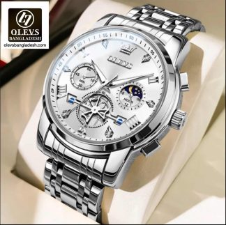 Original Olevs Luxury 2856 Model Chronograph Active Watch