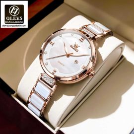 Original Olevs Luxury 5589 Model Ceramics Ladies Watch
