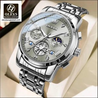 Original Olevs Luxury 2856 Model Chronograph Active Watch